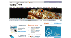 Desktop Screenshot of es.wannadive.net